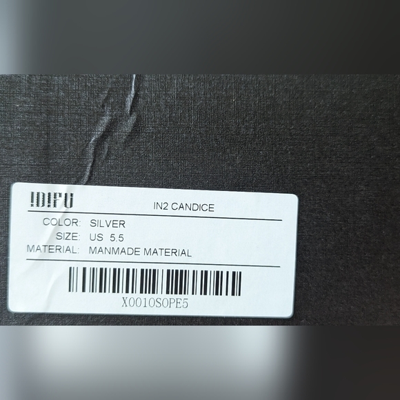 NIB IDIFU Candice silver glitter 3 inch pearl detail heel ankle buckle strap - Picture 16 of 16